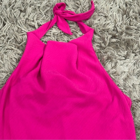Hot Pink SEE YOU MONDAY Dress New with Tags NWT Size Large Open Back - Picture 5 of 6